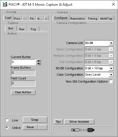 (XCAP Control Panel for the IDT M-5 Mono)