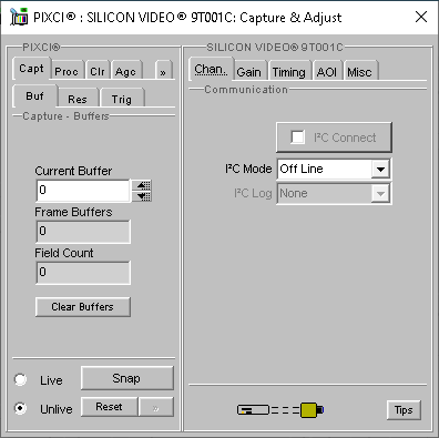 SV9T001C Capture &amp; Adjust Dialog