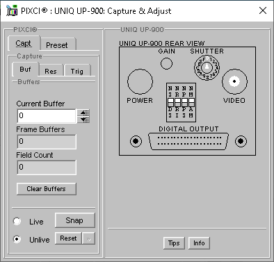 (XCAP Control Panel for the UNIQ UP-900)